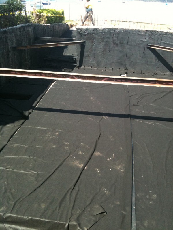 Iluka Road - beachfront house basement waterproofed with a cold spray-applied membrane