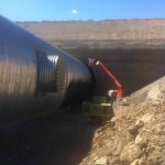 CV Drift Tunnel - cold spray-applied membrane application